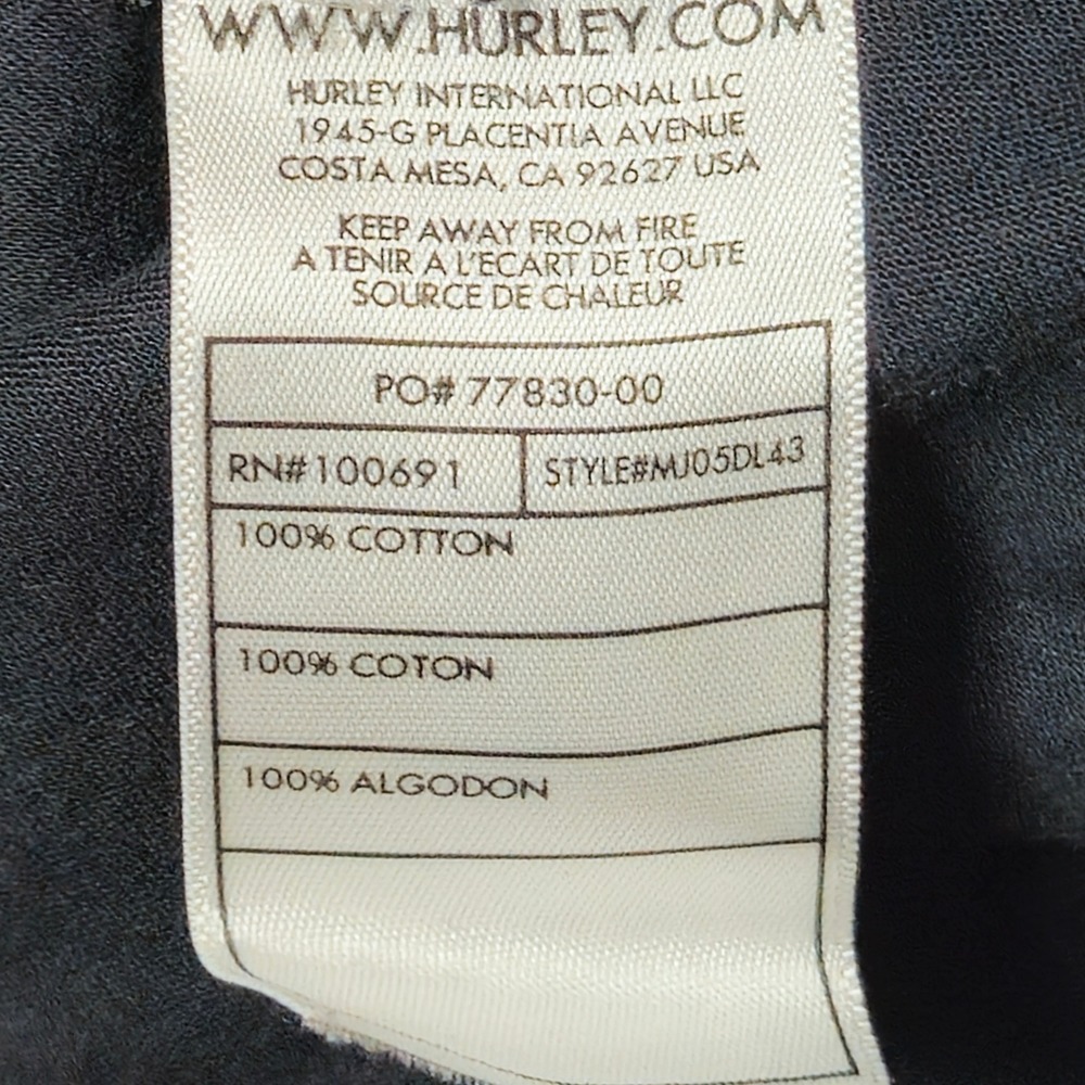 HURLEY Field Jacket Mens Large Black Cotton Military Utility Plaid Lined - Picture 4 of 7